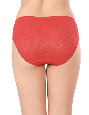Bodycare Mid Rise Self Design Panty (Pack of 3) - Multicolor - 2989
