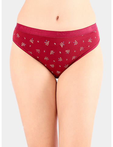 Bodycare High Rise Floral Print Panty (Pack of 3) - Multicolor - 2994