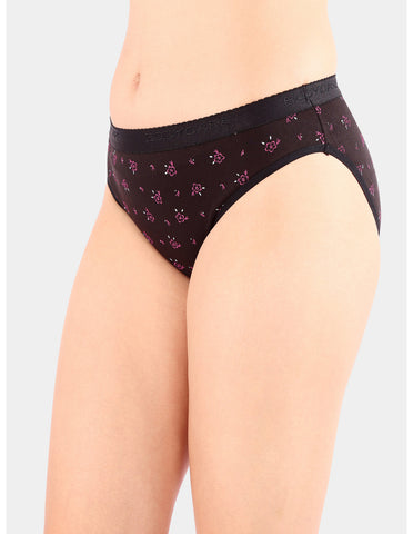 Bodycare High Rise Floral Print Panty (Pack of 3) - Multicolor - 2994