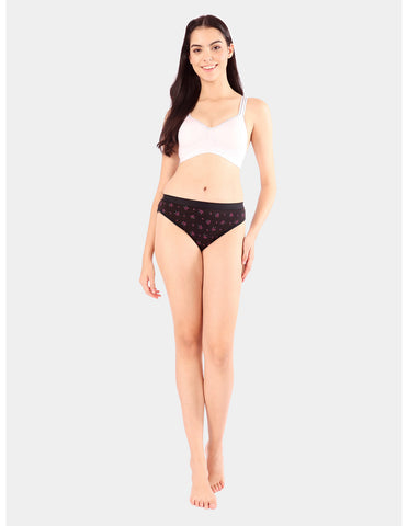 Bodycare High Rise Floral Print Panty (Pack of 3) - Multicolor - 2994
