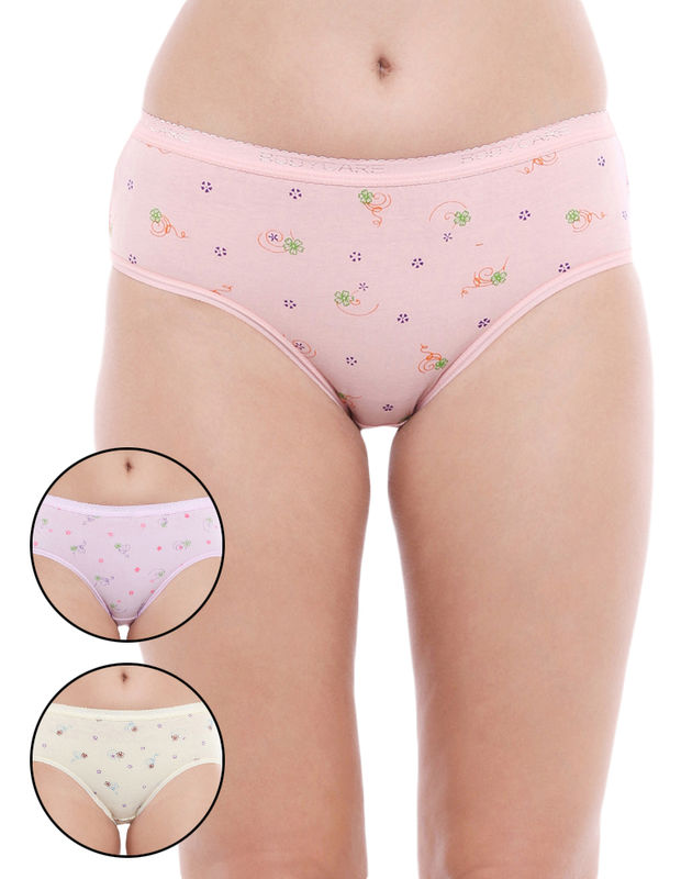 Pack of 3 Bodycare Premium Printed Cotton Briefs in Assorted colors-3000