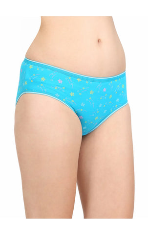 Pack of 3 Bodycare Premium Printed Cotton Briefs in Assorted colors -300-D