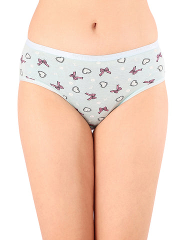 Bodycare Mid Rise Self Design Panty (Pack of 3) - Multicolor - 3243
