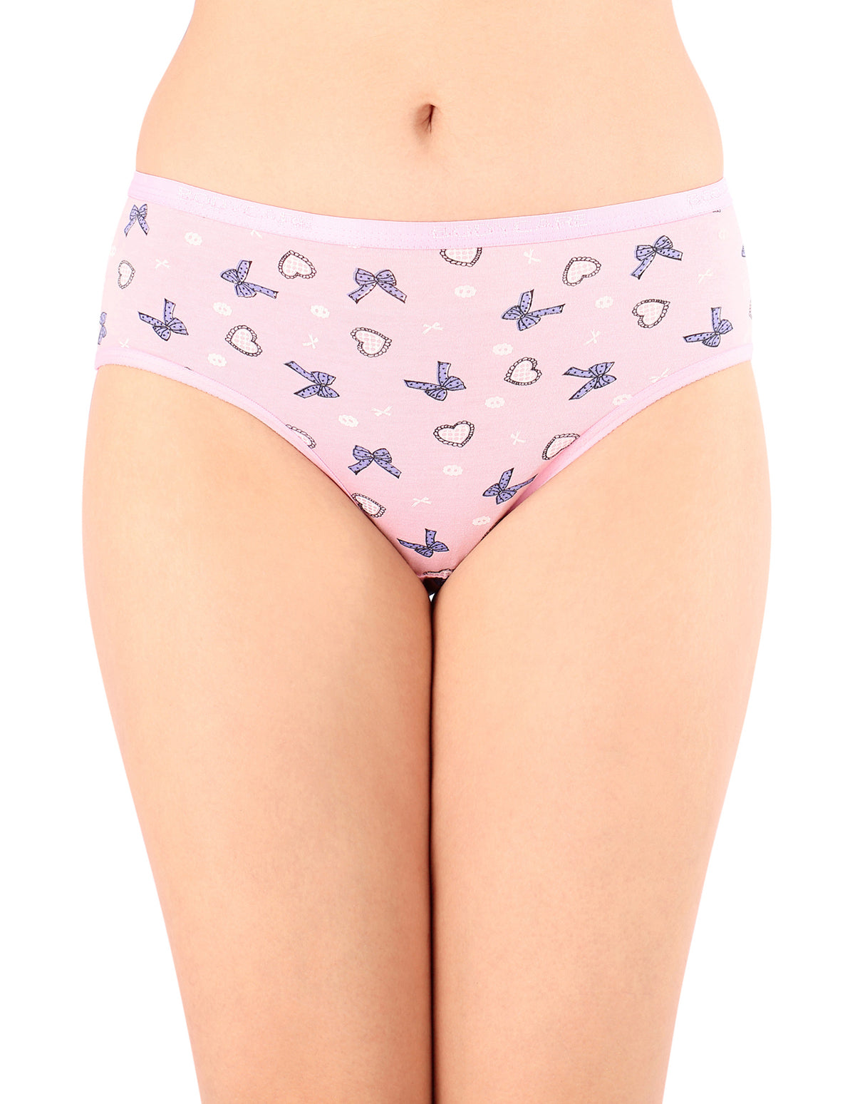 Bodycare Mid Rise Self Design Panty (Pack of 3) - Multicolor - 3243