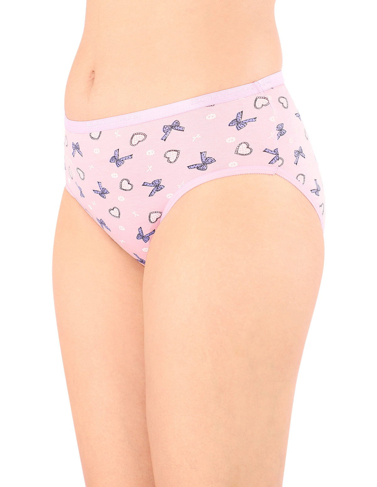 Bodycare Mid Rise Self Design Panty (Pack of 3) - Multicolor - 3243