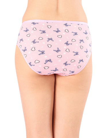 Bodycare Mid Rise Self Design Panty (Pack of 3) - Multicolor - 3243