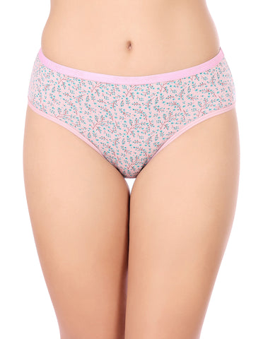 Bodycare Mid Rise Floral Print Panty (Pack of 3) - Multicolor - 3246