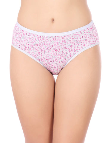 Bodycare Mid Rise Floral Print Panty (Pack of 3) - Multicolor - 3246