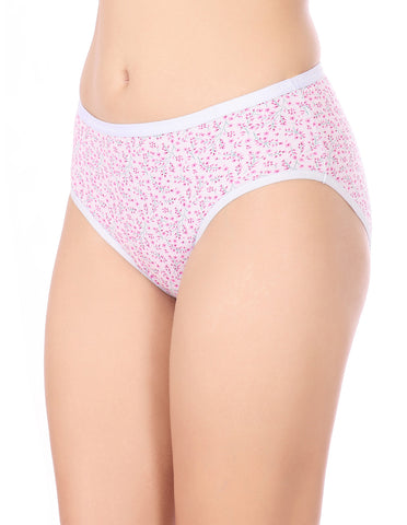 Bodycare Mid Rise Floral Print Panty (Pack of 3) - Multicolor - 3246