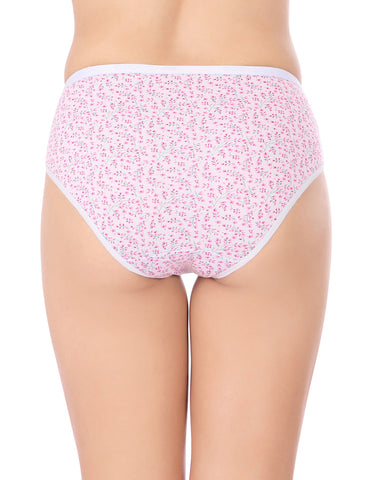 Bodycare Mid Rise Floral Print Panty (Pack of 3) - Multicolor - 3246