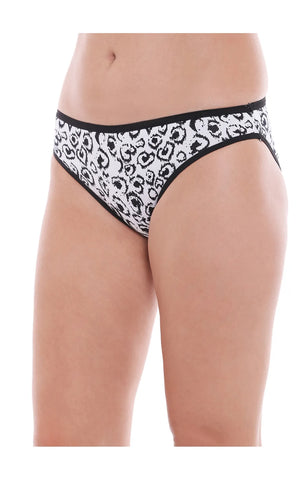 Pack of 3 Bodycare Cotton High Cut Briefs in Assorted colors-3914