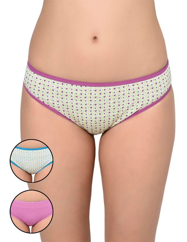 BODYCARE Pack of 3 printed Panty in Assorted Print-3915-3PCS