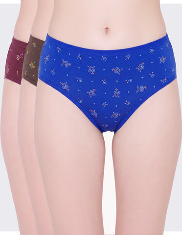 Bodycare Women Cotton 3PCS Panty Pack in Assorted Colors 40000