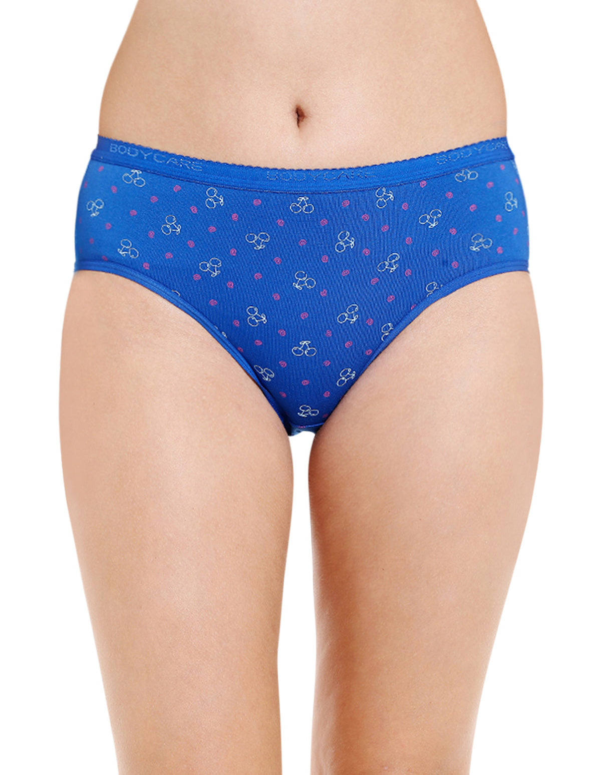 Bodycare 100% Cotton Printed High Cut Panty - 4000
