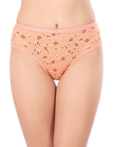 Bodycare Mid Rise Floral Print Panty (Pack of 3) - Multicolor - 4208