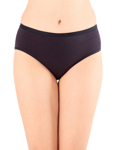 Bodycare Mid Rise Self Design Panty (Pack of 3) - Multicolor - 4269