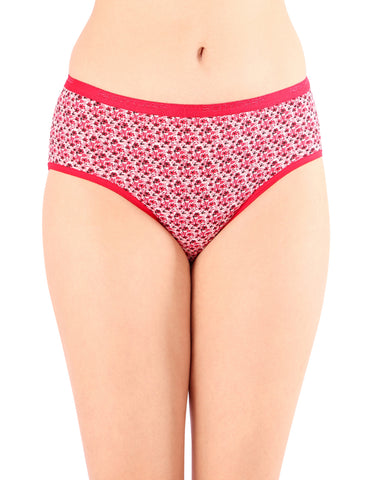 Bodycare Mid Rise Self Design Panty (Pack of 3) - Multicolor - 4269