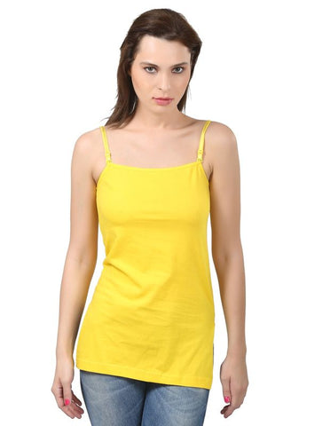 Bodycare Cotton Long Slit Camisole-42YE