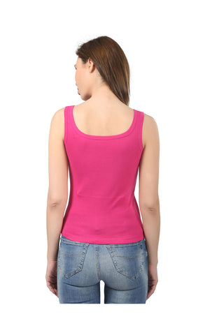 Broad Straps Round Neck Camisole - 44FUS