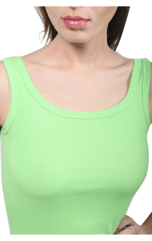 Broad Straps Round Neck Camisole - 44PGR