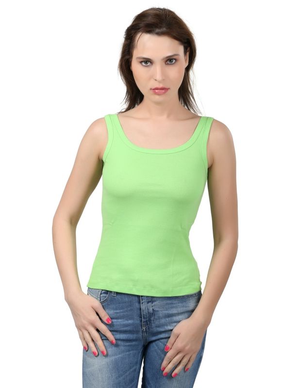 Broad Straps Round Neck Camisole - 44PGR