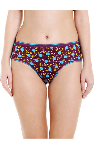 Pack of 3 Bodycare Premium Cotton Printed Classic Panties-500-D