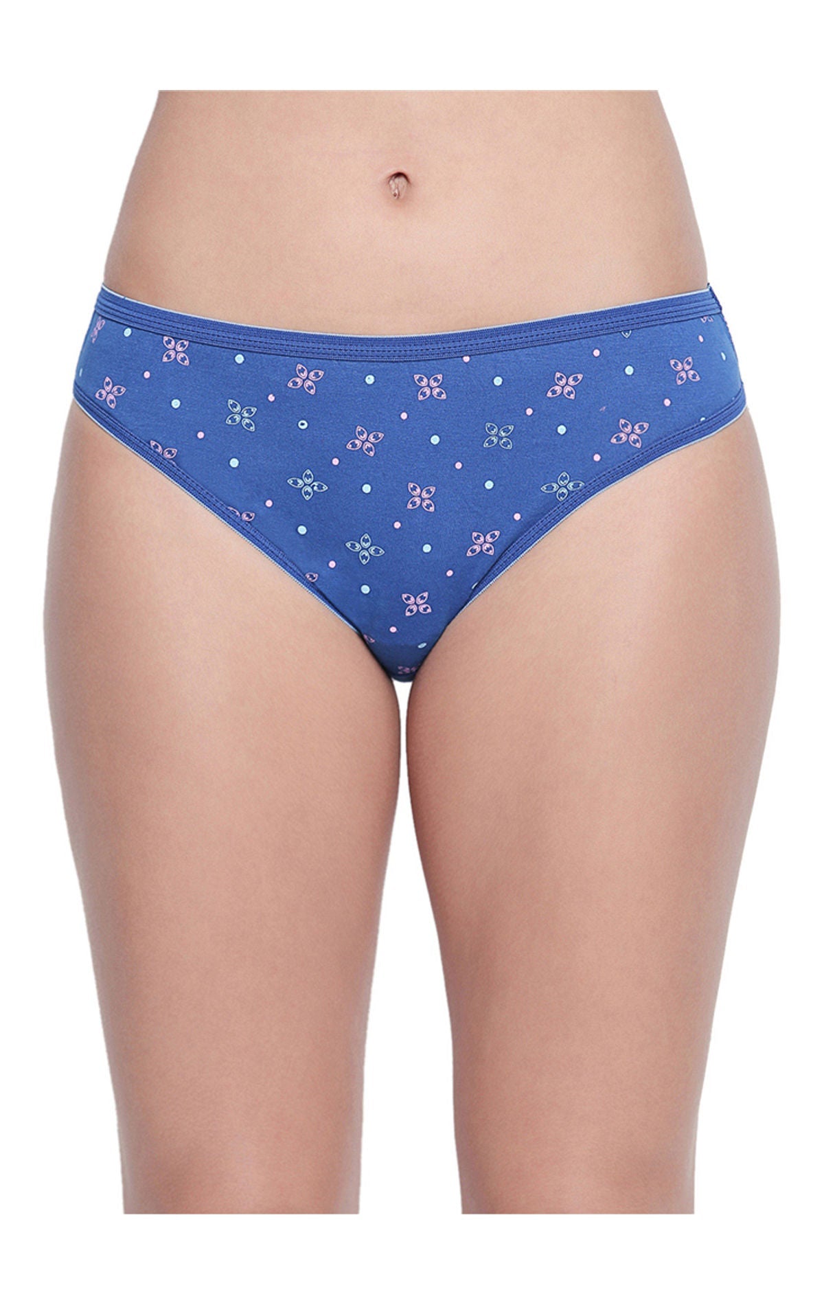 BODYCARE Pack of 3 Dark Printed High Cut Briefs in Assorted Color-5000