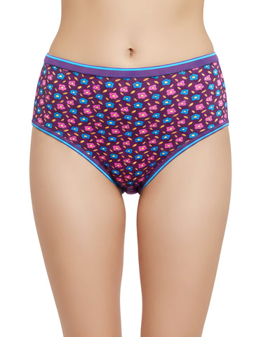 Pack of 3 Bodycare Premium Cotton Printed Classic Panties-500-D