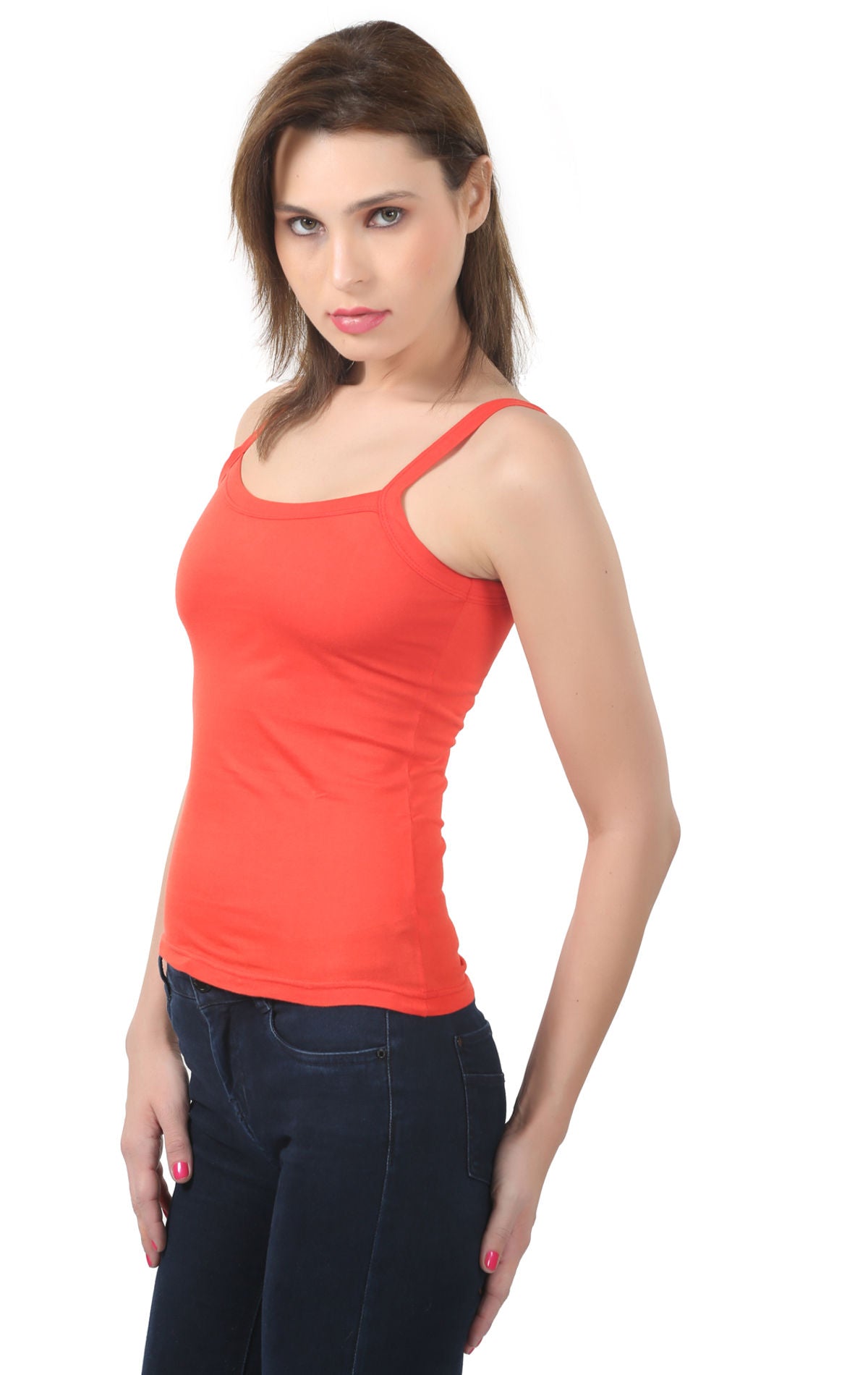 Square Neck Camisole - 51RED