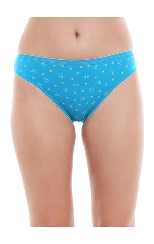 Bodycare 100% Cotton Printed High Cut Panty-12000