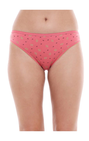Bodycare 100% Cotton Printed High Cut Panty-5200