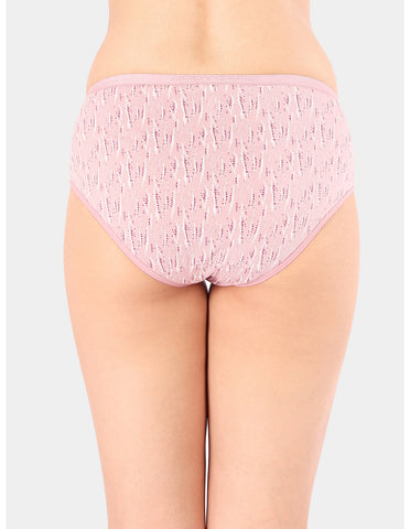 Bodycare Mid Rise Self Design Panty (Pack of 3) - Multicolor - 5208