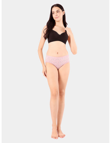 Bodycare Mid Rise Self Design Panty (Pack of 3) - Multicolor - 5208