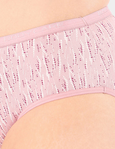 Bodycare Mid Rise Self Design Panty (Pack of 3) - Multicolor - 5208