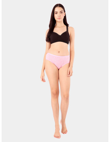 Bodycare Mid Rise Floral Print Panty (Pack of 3) - Multicolor - 5209