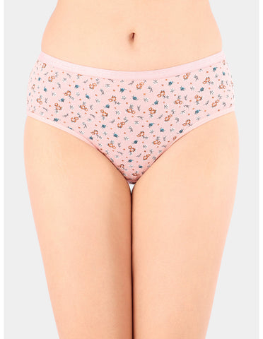 Bodycare Mid Rise Floral Print Panty (Pack of 3) - Multicolor - 5213