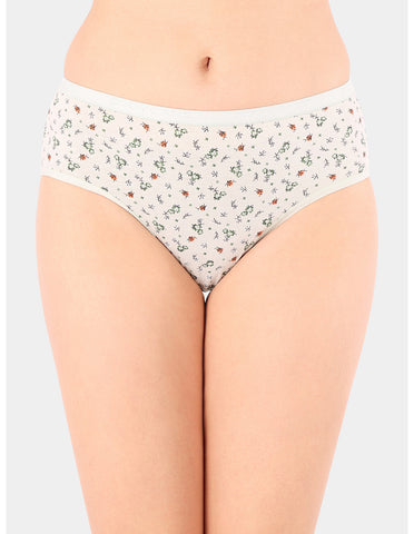Bodycare Mid Rise Floral Print Panty (Pack of 3) - Multicolor - 5213