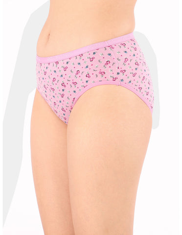 Bodycare Mid Rise Floral Print Panty (Pack of 3) - Multicolor - 5213
