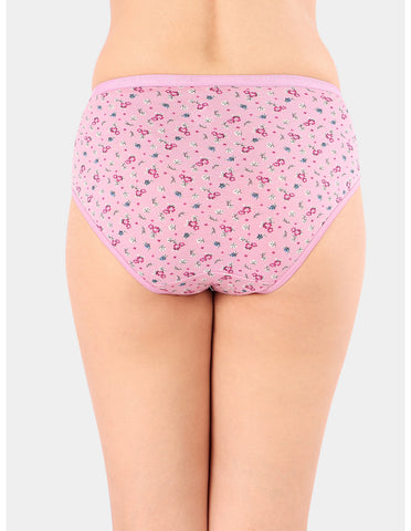 Bodycare Mid Rise Floral Print Panty (Pack of 3) - Multicolor - 5213