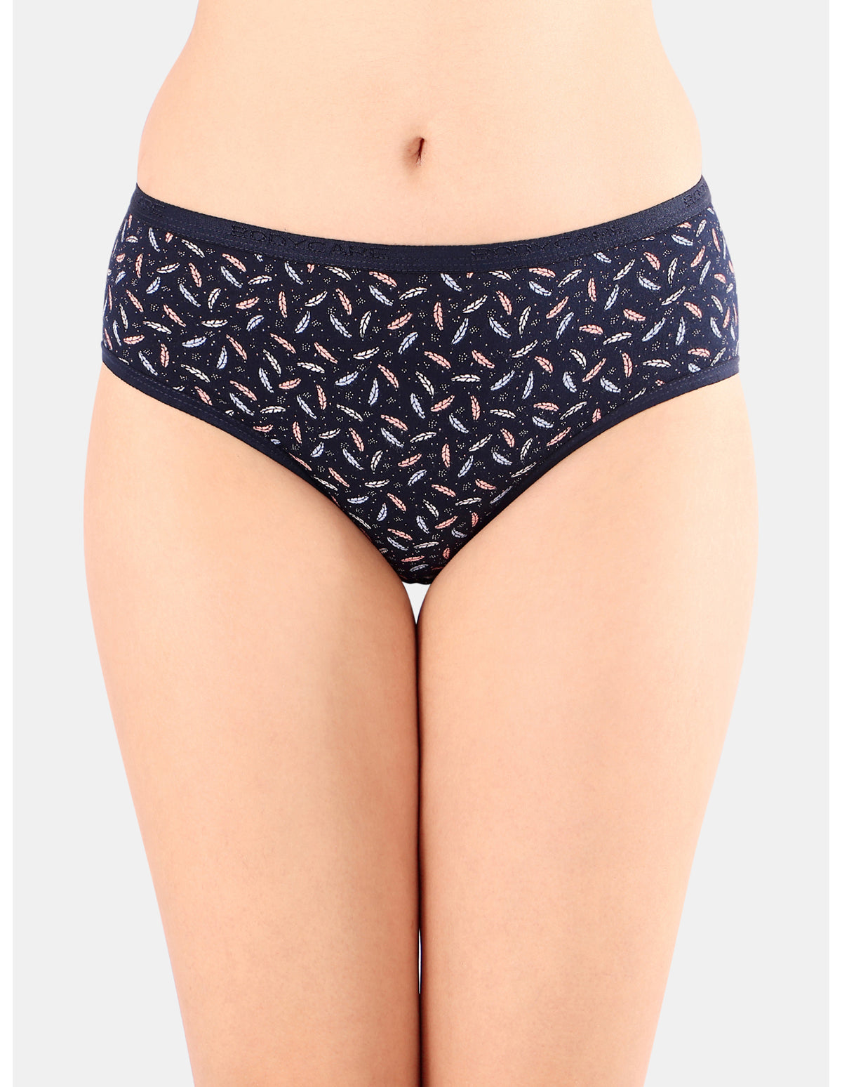 Bodycare Mid Rise Self Design Panty (Pack of 3) - Multicolor - 5220