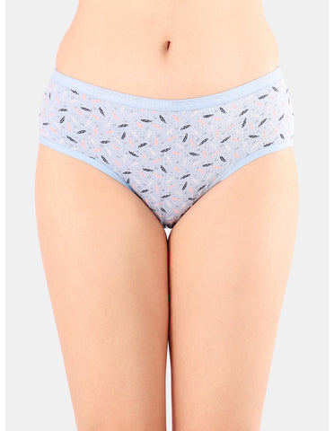 Bodycare Mid Rise Self Design Panty (Pack of 3) - Multicolor - 5220