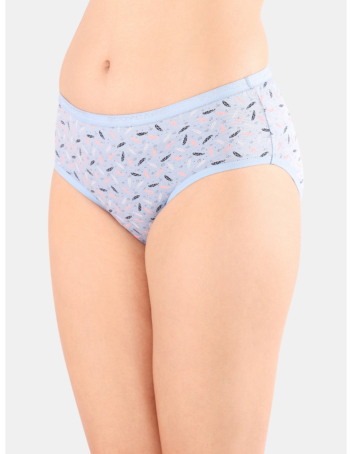 Bodycare Mid Rise Self Design Panty (Pack of 3) - Multicolor - 5220