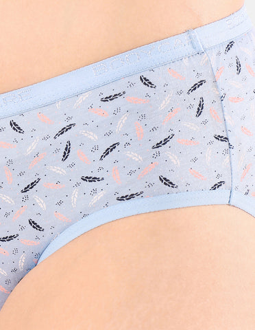 Bodycare Mid Rise Self Design Panty (Pack of 3) - Multicolor - 5220