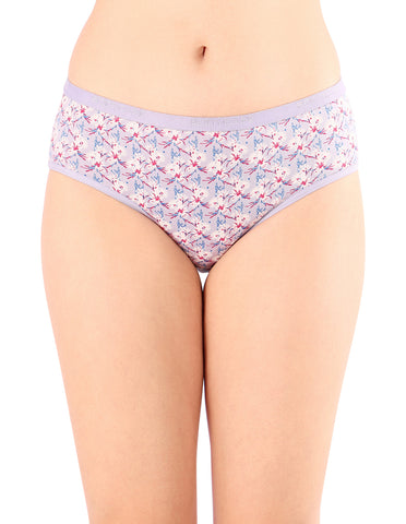 Bodycare Mid Rise Floral Print Panty (Pack of 3) - Multicolor - 5222