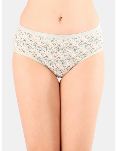 Bodycare Mid Rise Floral Print Panty (Pack of 3) - Multicolor - 5222