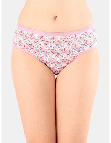 Bodycare Mid Rise Floral Print Panty (Pack of 3) - Multicolor - 5222