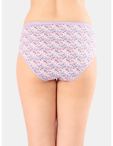 Bodycare Mid Rise Floral Print Panty (Pack of 3) - Multicolor - 5222