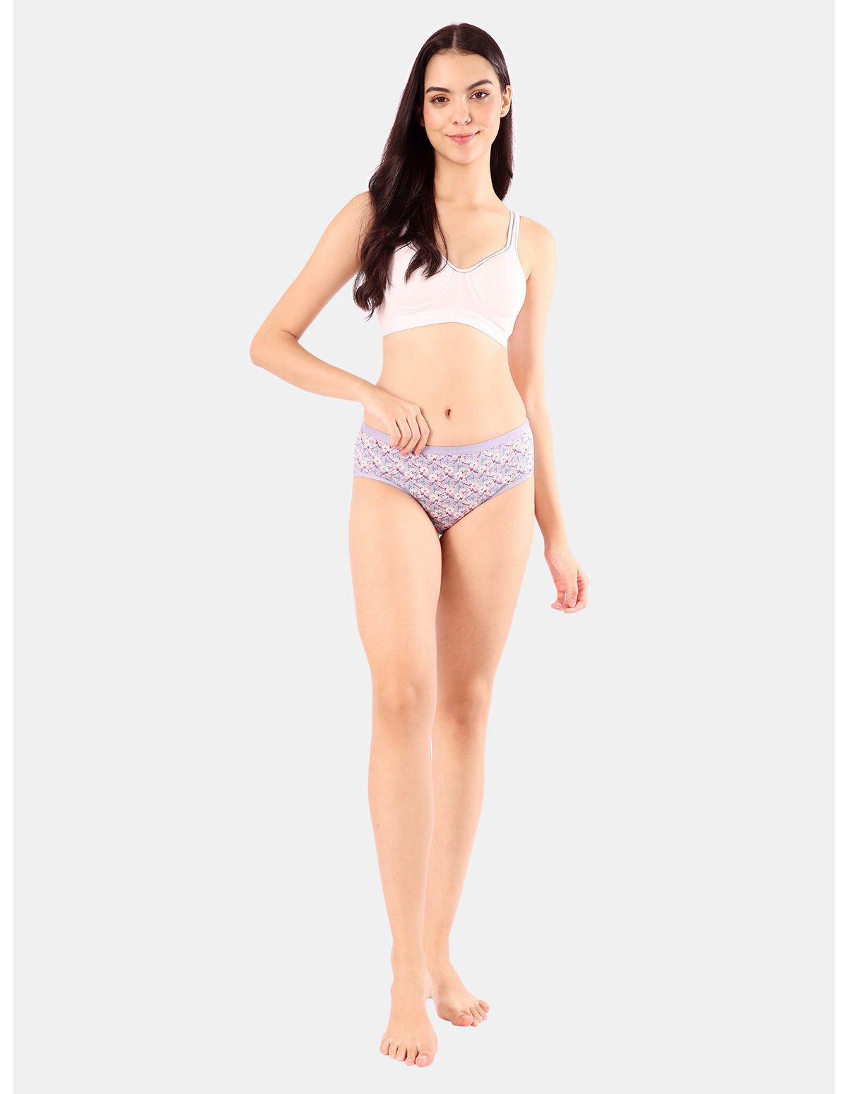 Bodycare Mid Rise Floral Print Panty (Pack of 3) - Multicolor - 5222