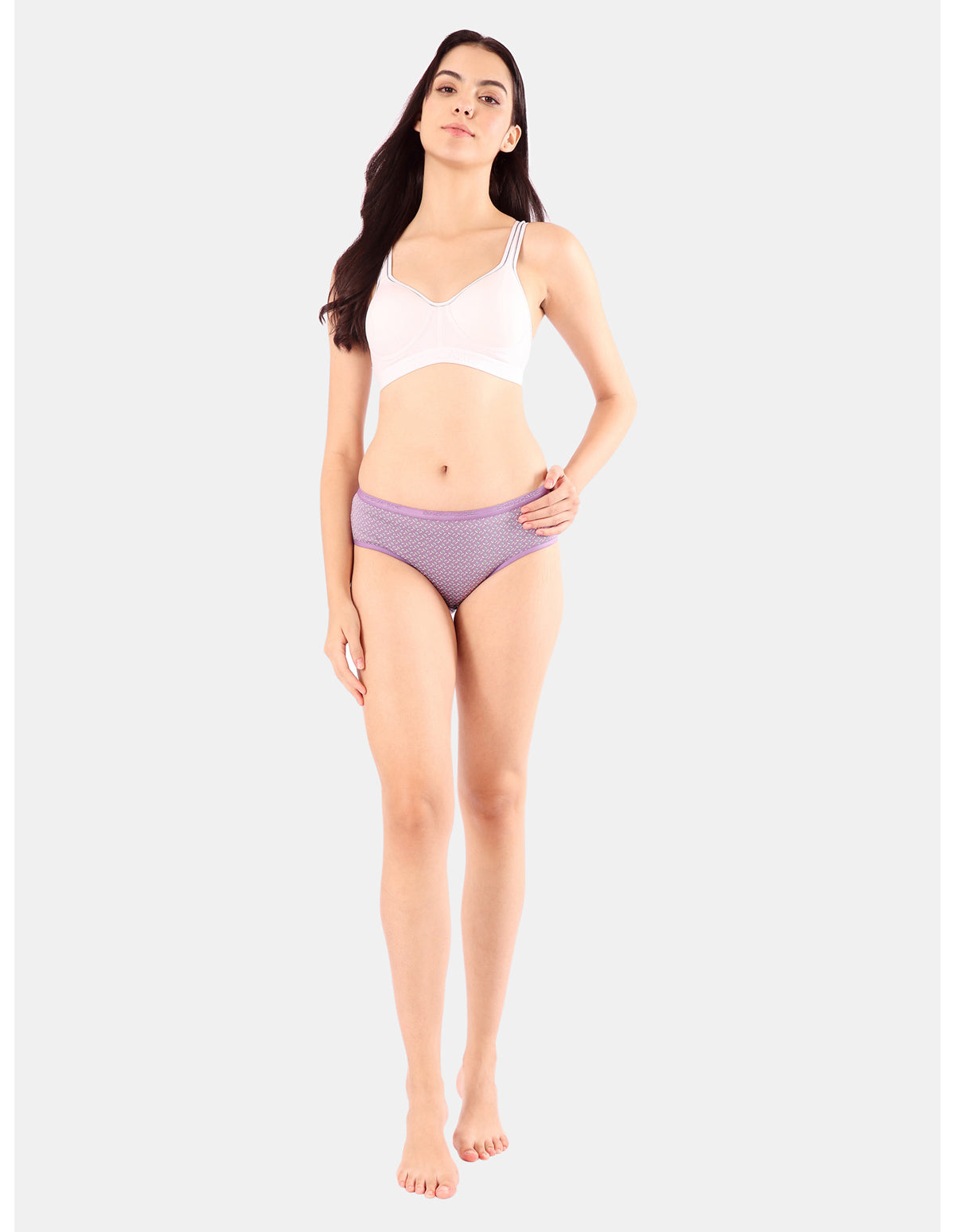 Bodycare Mid Rise Self Design Panty (Pack of 3) - Multicolor - 5228