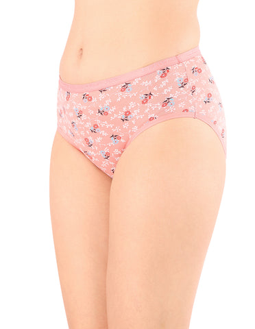 Bodycare Mid Rise Floral Print Panty (Pack of 3) - Multicolor - 5229